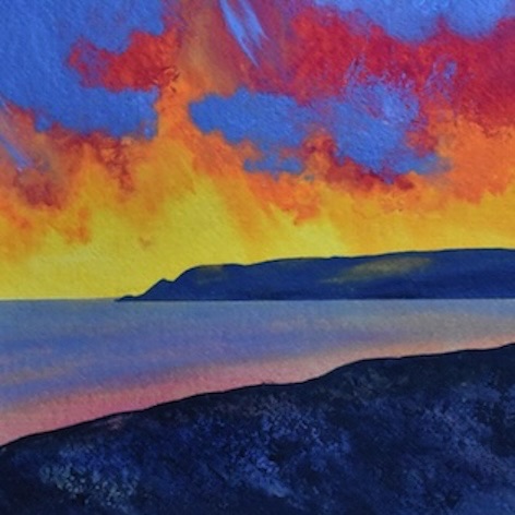 Port of Ness light
9" x 9"
Acrylic
Mounted and framed to 13" x 13"
£450